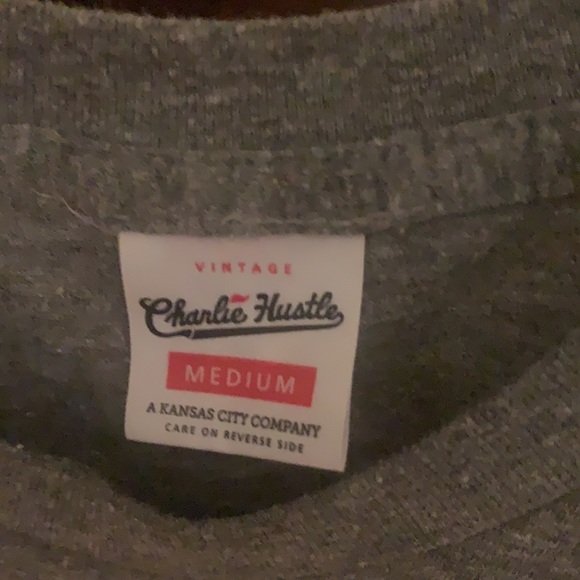 Charlie Hustle KU T-Shirt Medium - Picture 2 of 5